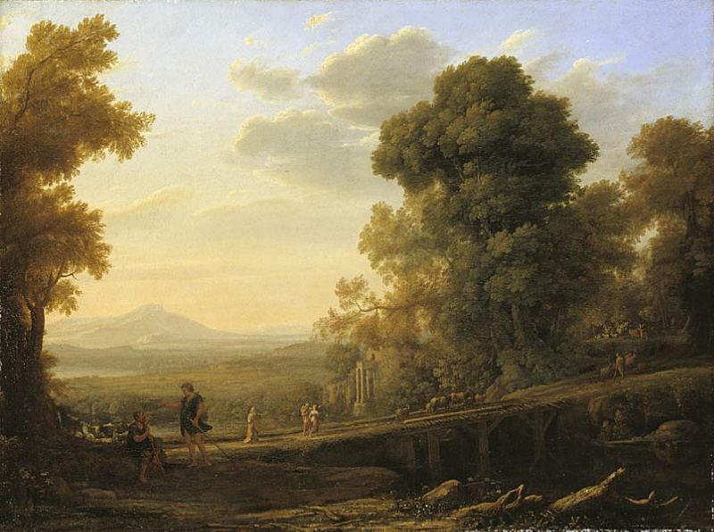 Landscape with Rebecca Bidding Farewell to Her Father - Claude Lorrain
