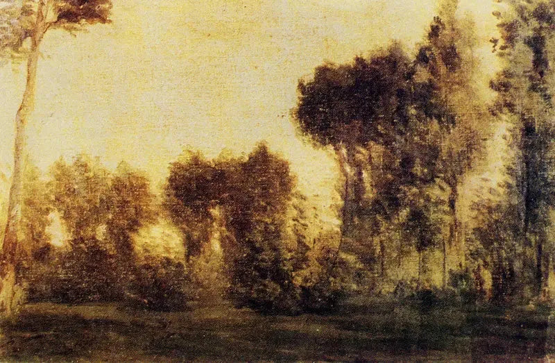 Landscape with Curtain of Trees - Paul Gauguin