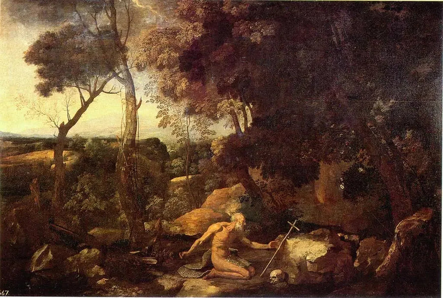 Landscape with Saint Paul the Hermit - Nicolas Poussin