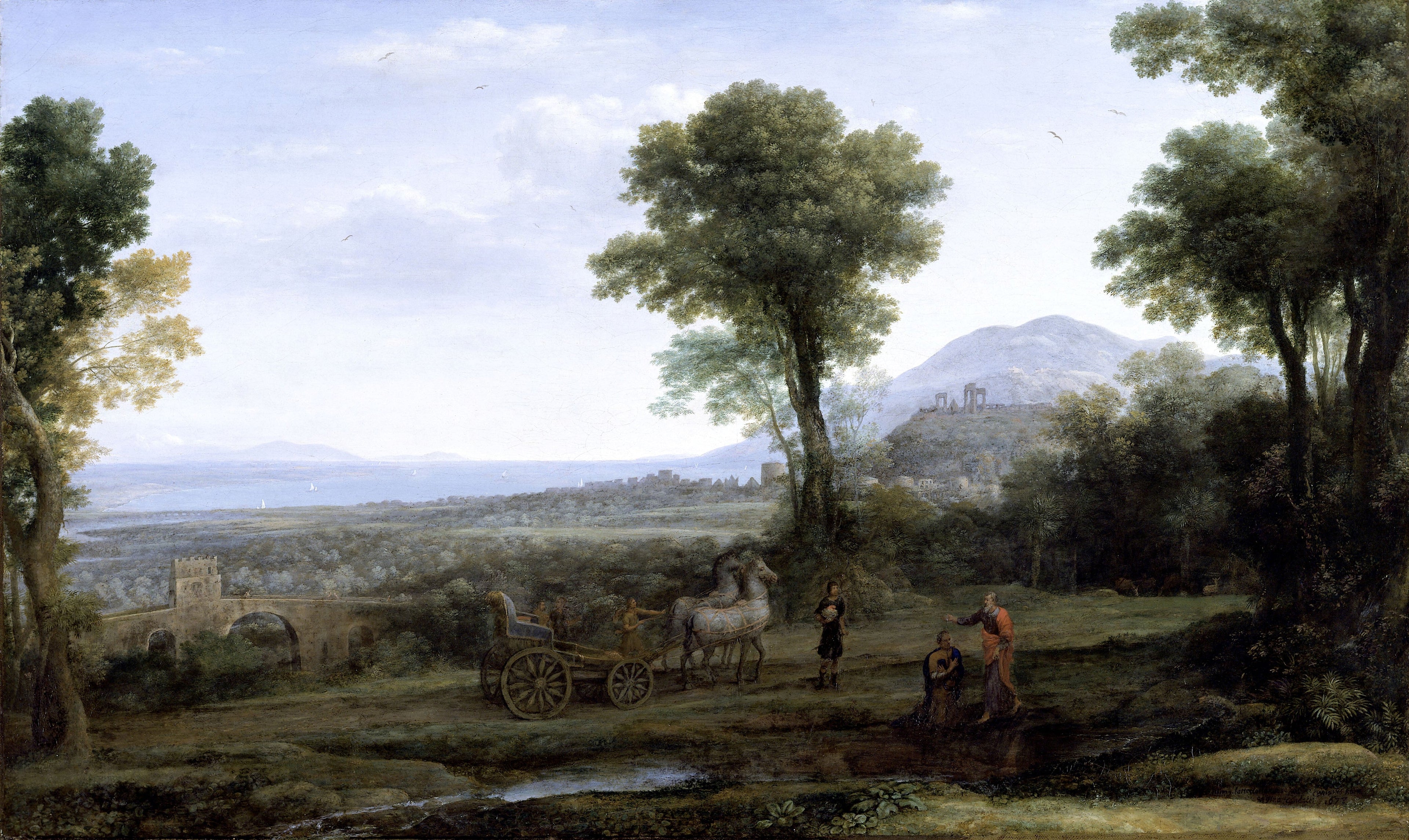 Landscape with Saint Philip Baptizing the Eunuch - Claude Lorrain