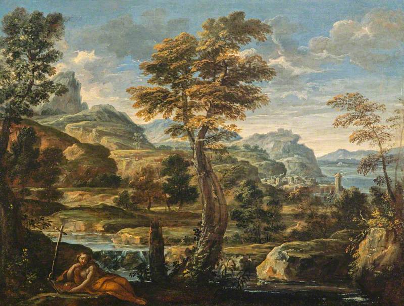 Landscape with Sainte Marie-Madeleine - Pietro da Cortona
