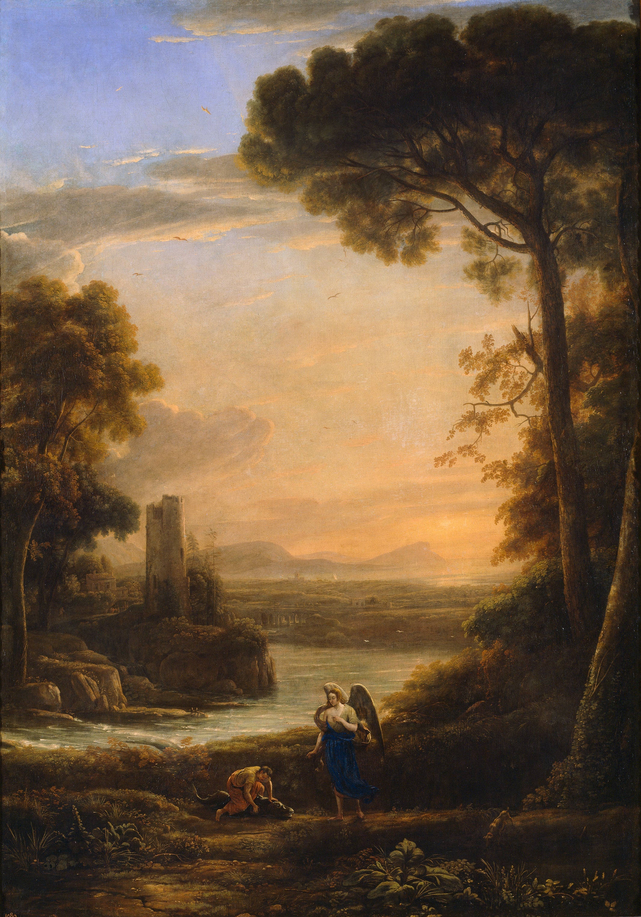 Landscape with Tobit and Raphael - Claude Lorrain