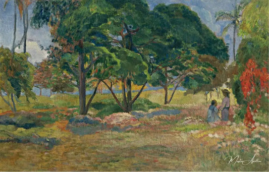 Paysage avec trois arbres - Paul Gauguin - Reproductions de tableaux et peintures haut de gamme