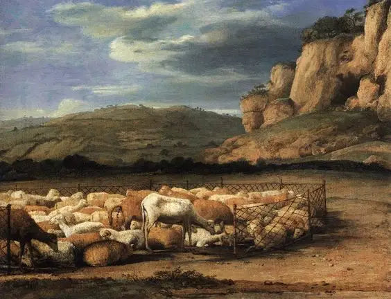 Paysage avec troupeau - Claude Lorrain - Alpha Reproduction
