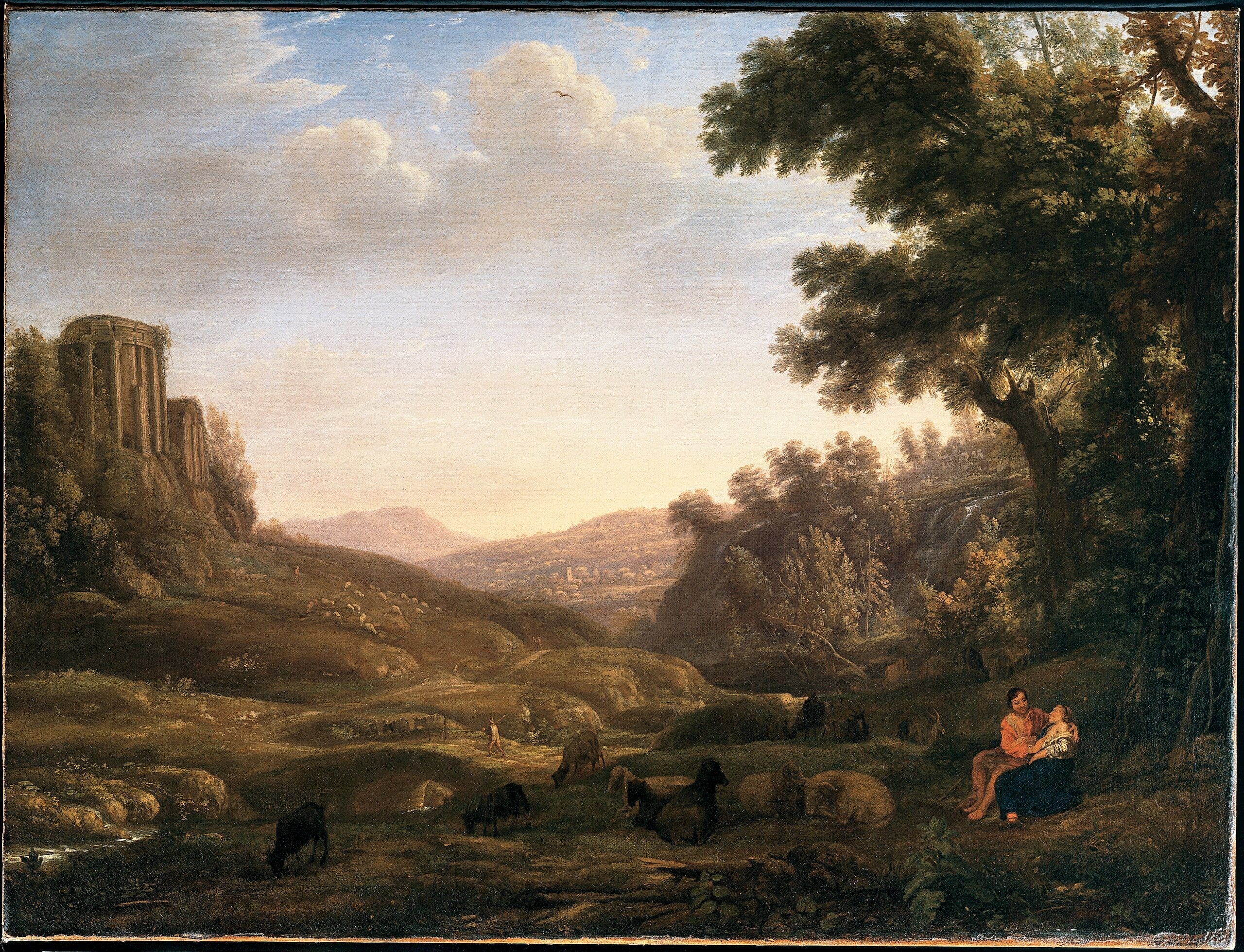 Landscape with a Shepherd and a Shepherdess - Claude Lorrain