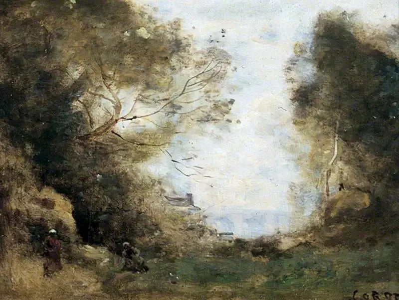 Landscape with a Forest - Jean-Baptiste Camille Corot