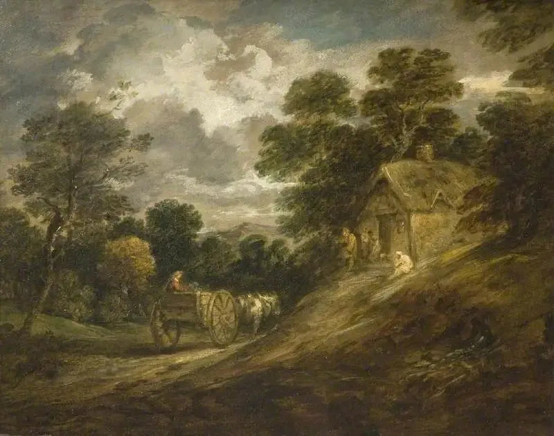 Landscape with a Chalet and a Cart - Thomas Gainsborough