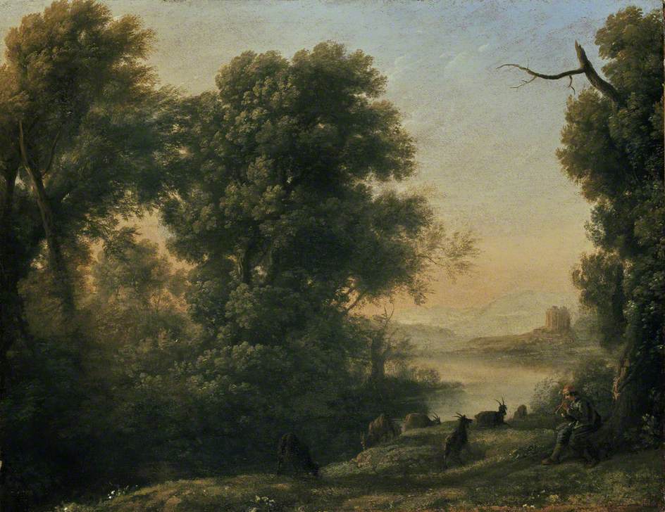 Landscape with a goatherd - Claude Lorrain