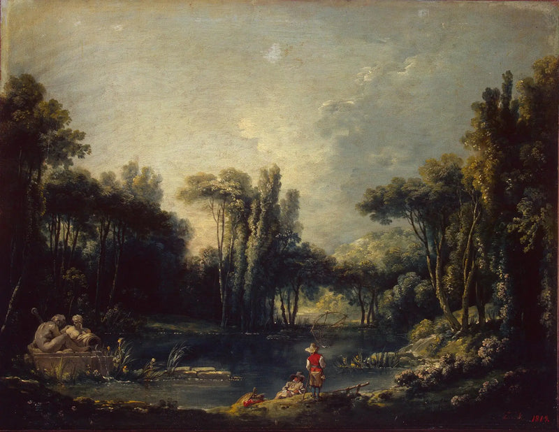 Landscape with a Pond - François Boucher