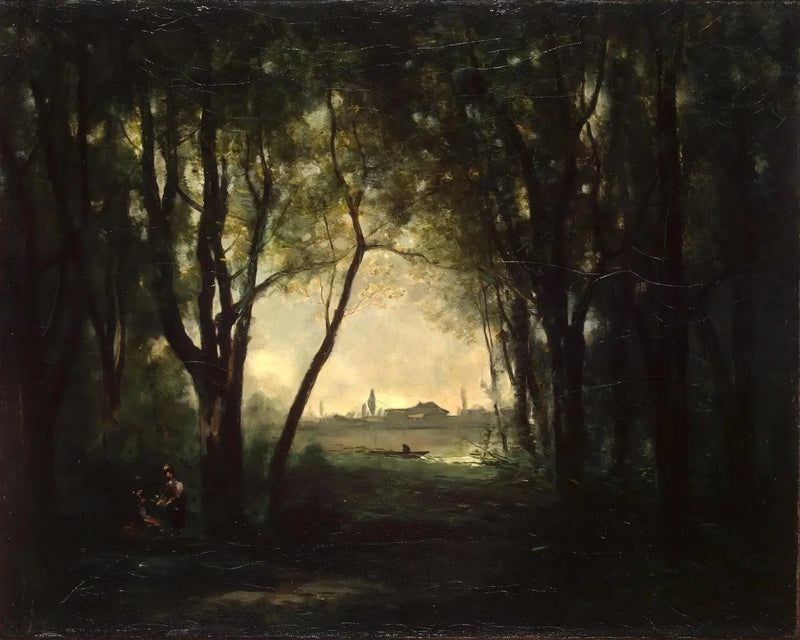 Landscape with a Lake - Jean-Baptiste Camille Corot