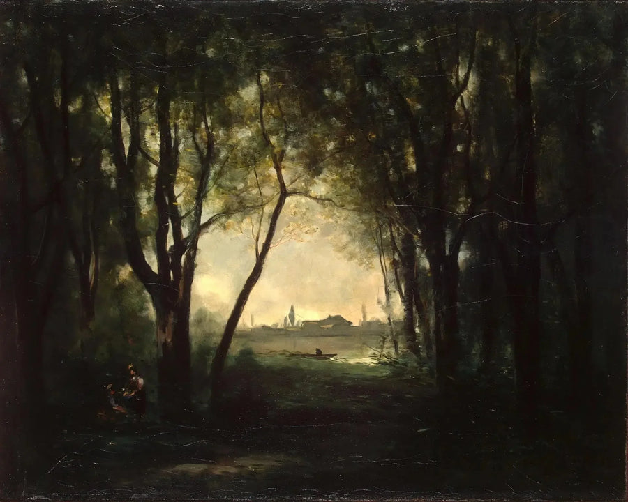 Landscape with a Lake - Jean-Baptiste Camille Corot