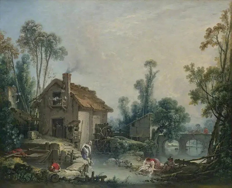 Landscape with a Water Mill - François Boucher