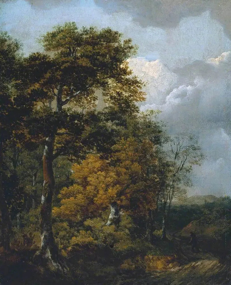 Landscape with a Peasant on a Path - Thomas Gainsborough