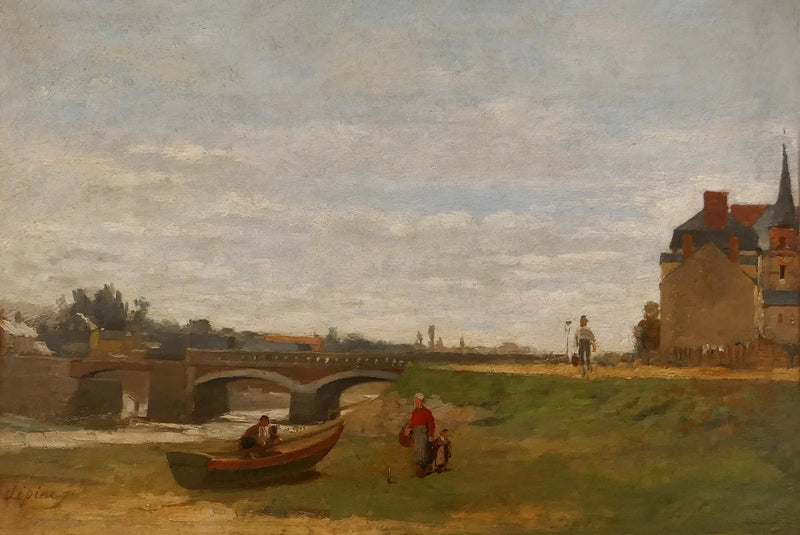 Landscape with a bridge - Stanislas Lépine