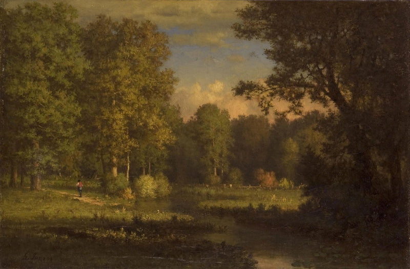 Landscape with a Stream - George Inness