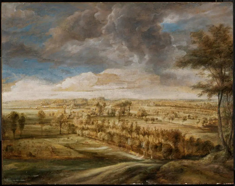 Landscape with a Tree-lined Avenue - Peter Paul Rubens