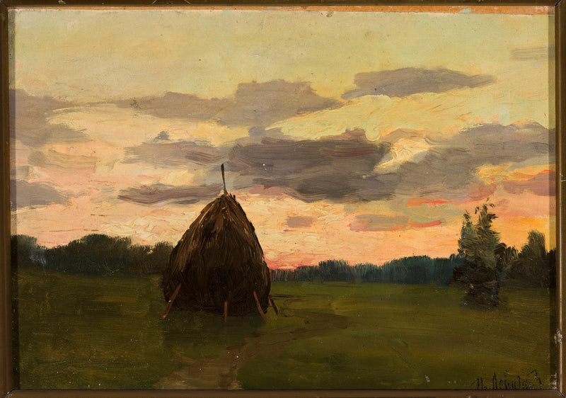 Landscape with a Haystack - Isaac Levitan