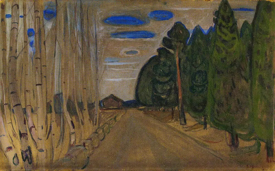 Landscape with a Road - Edvard Munch