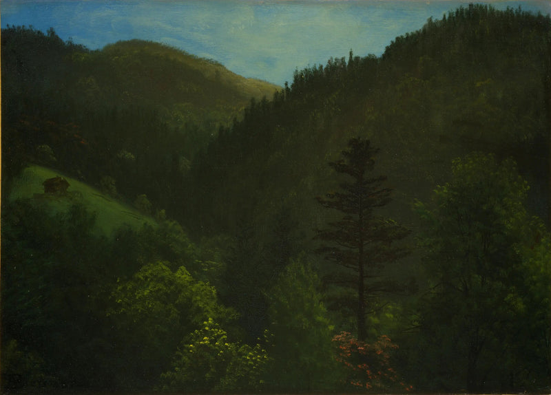 Forested landscape - Albert Bierstadt