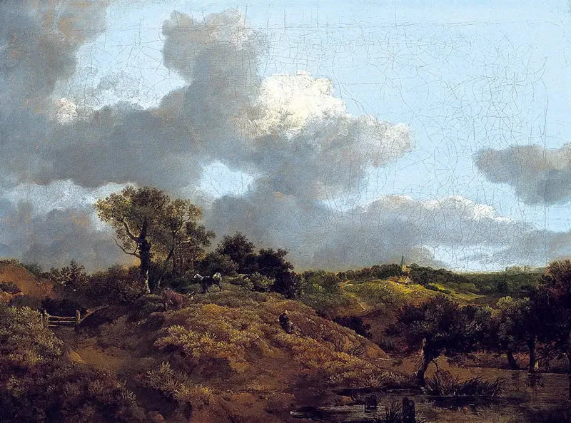 Wooded landscape with a shepherd sitting - Thomas Gainsborough