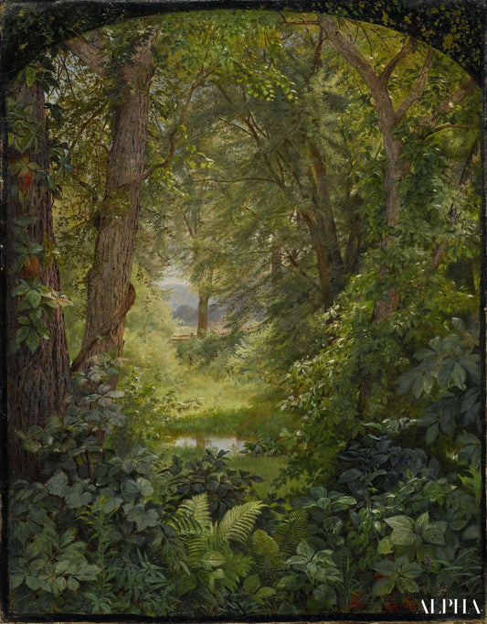 Paysage boisé (Clairière boisée) - William Trost Richards - Reproductions de tableaux et peintures haut de gamme