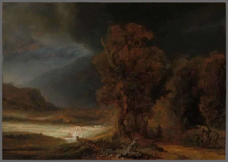 Landscape with the Good Samaritan - Rembrandt
