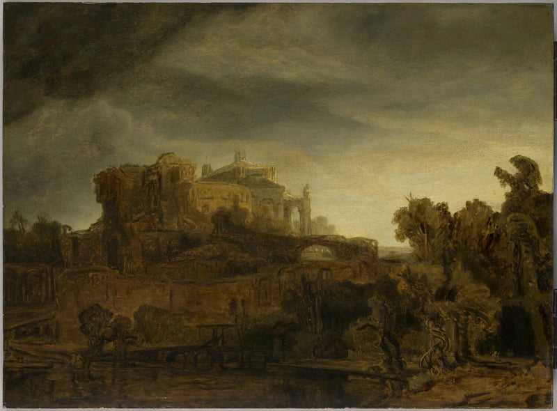 Landscape at the Castle - Rembrandt