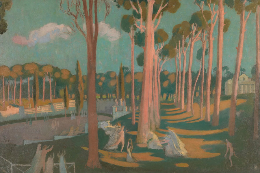 Classic landscape with characters - Maurice Denis