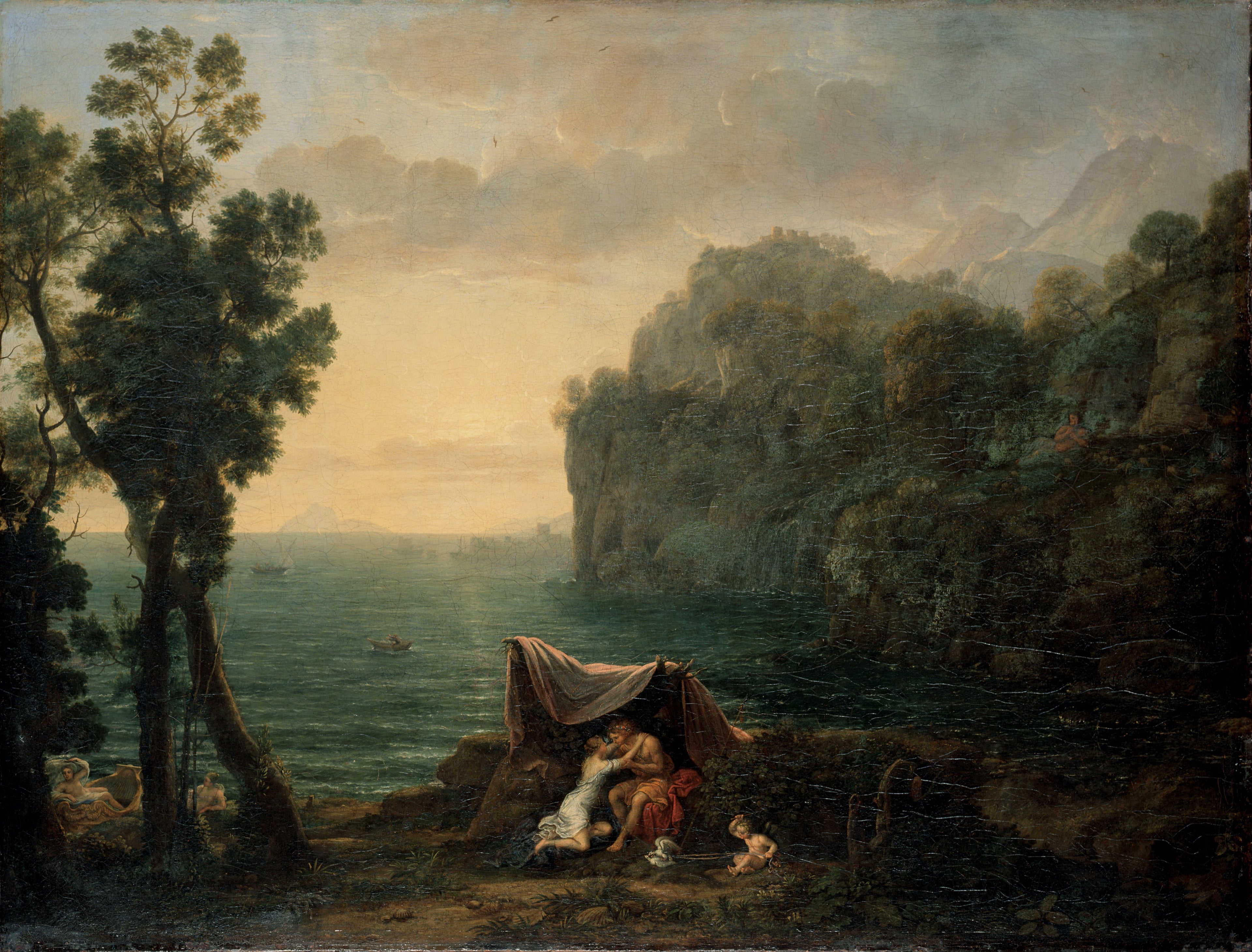 Coastal Landscape with Acis and Galatea - Claude Lorrain