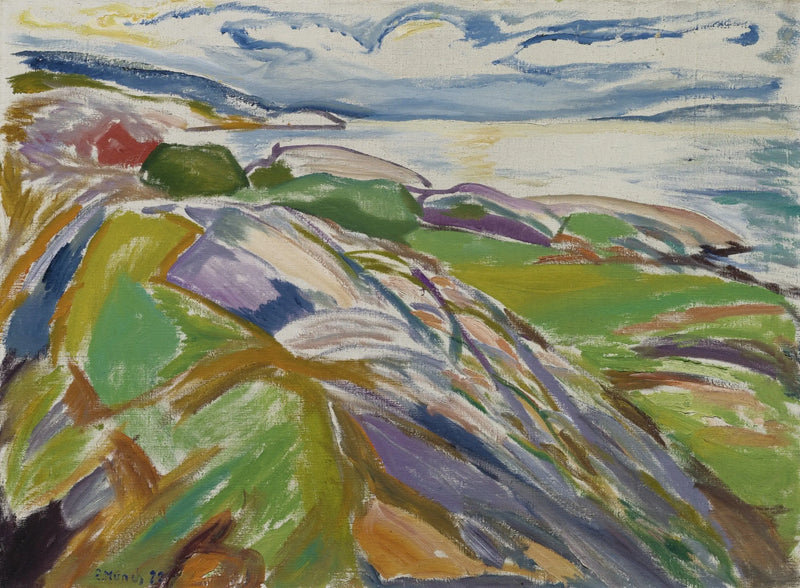 Coastal Landscape of Hvitsten - Edvard Munch
