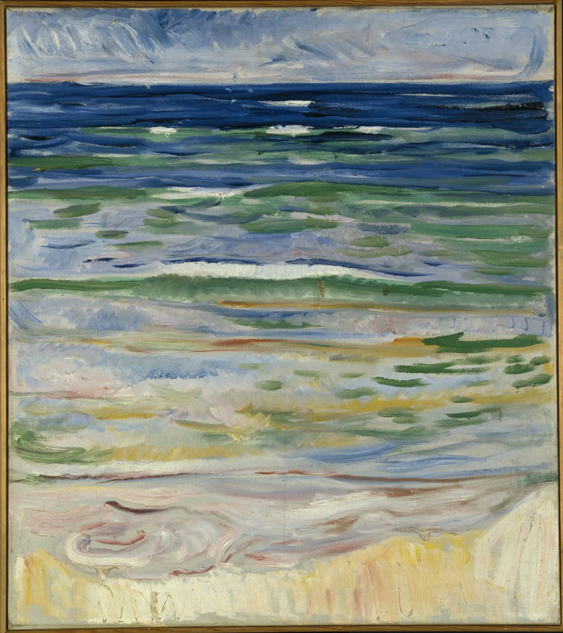 Coastal Landscape of Warnemünde - Edvard Munch