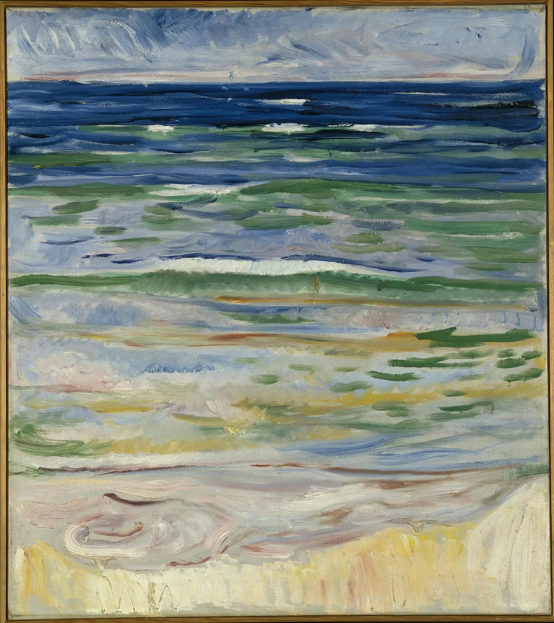 Coastal Landscape of Warnemünde - Edvard Munch