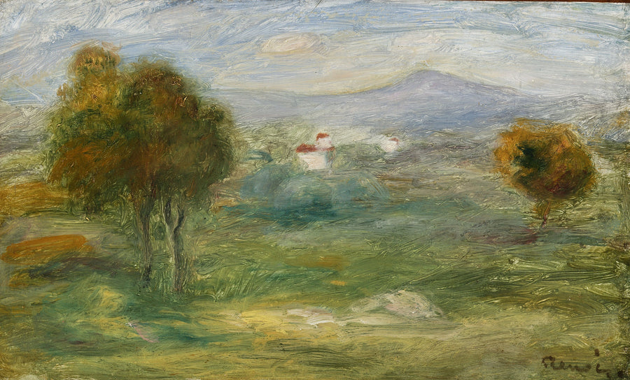 Landscape of Cros-de-Cagnes. - Pierre-Auguste Renoir
