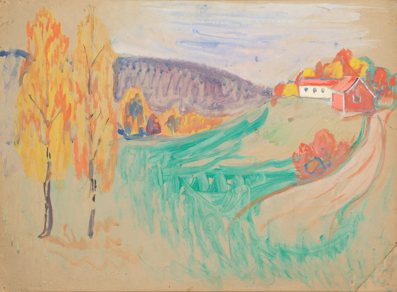 Autumn Landscape - Edvard Munch