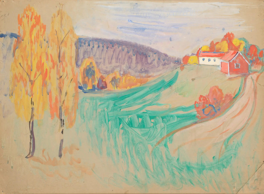 Autumn Landscape - Edvard Munch