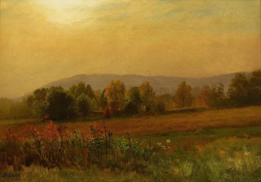 Autumn Landscape, New England - Albert Bierstadt