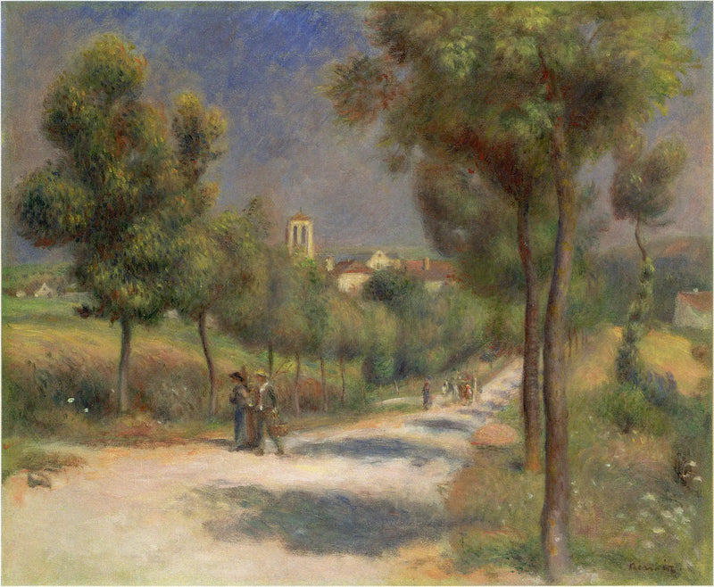 Landscape of Essoyes, early in the morning - Pierre-Auguste Renoir