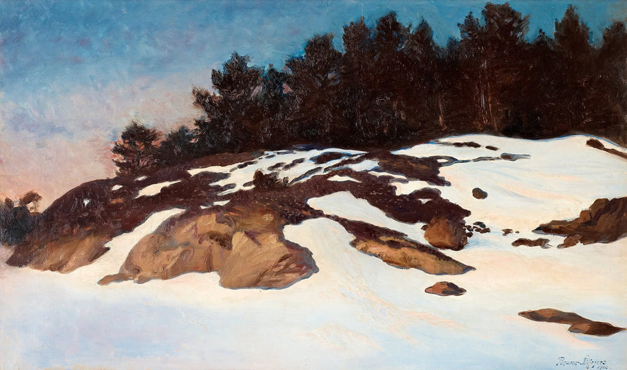 Winter Landscape at Dawn - Bruno Liljefors