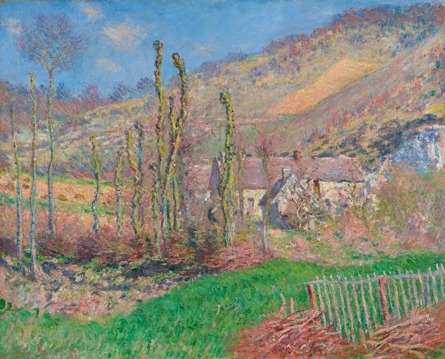 Winter Landscape in the Falaise Valley (Giverny) - Claude Monet