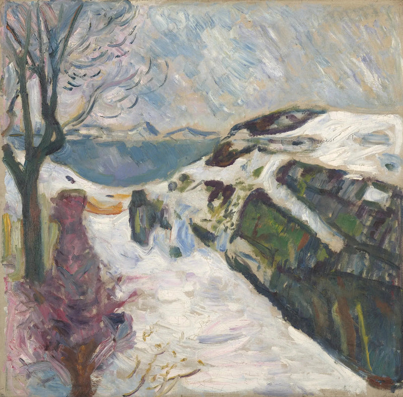 Winter Landscape from Kragerø - Edvard Munch