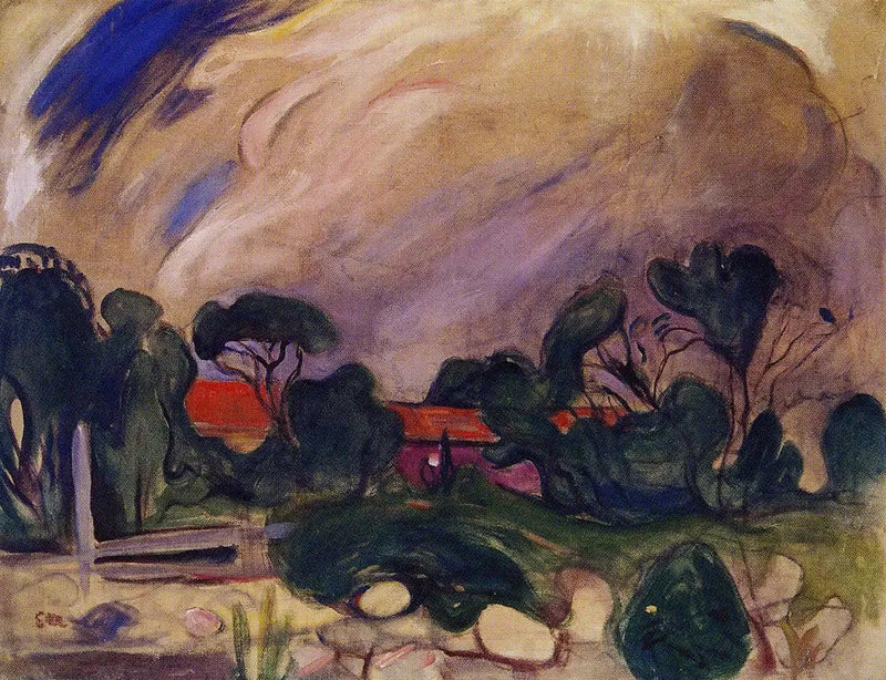 Storm Landscape - Edvard Munch