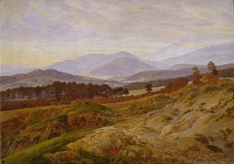 Landscape in the Giant Mountains - Caspar David Friedrich