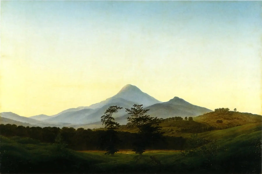 Landscape of Bohemia - Caspar David Friedrich
