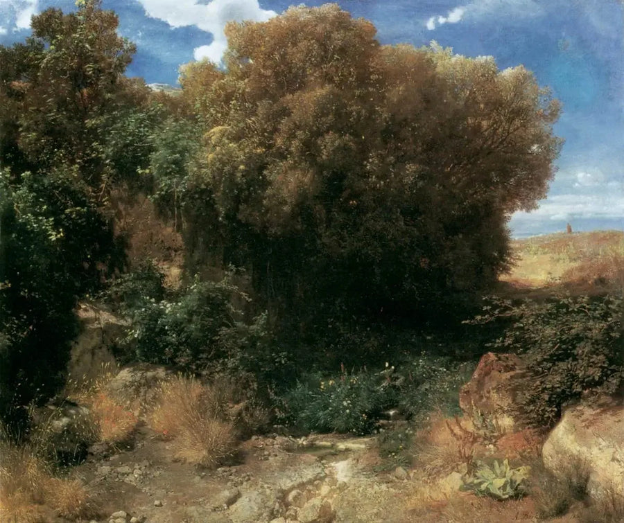 Countryside Landscape - Arnold Böcklin