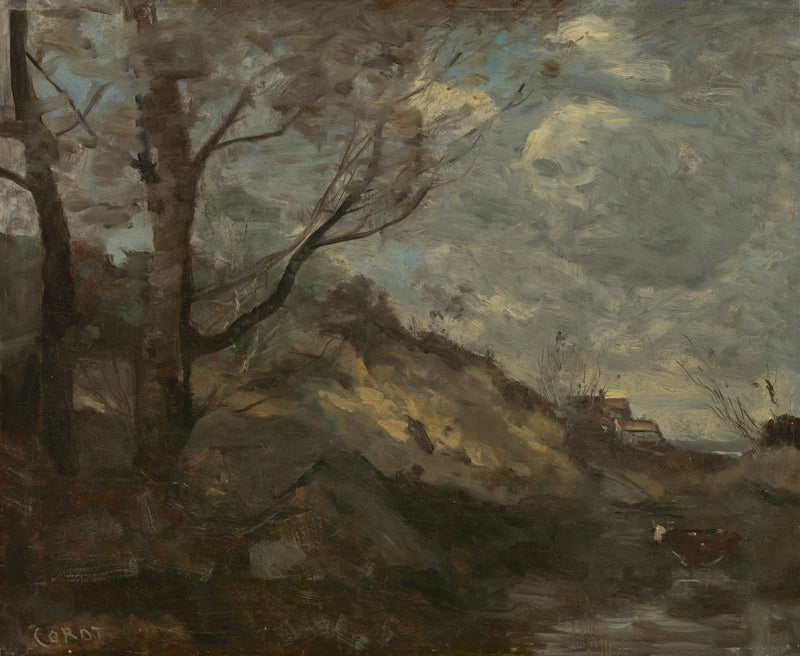 Dune Landscape - Jean-Baptiste Camille Corot