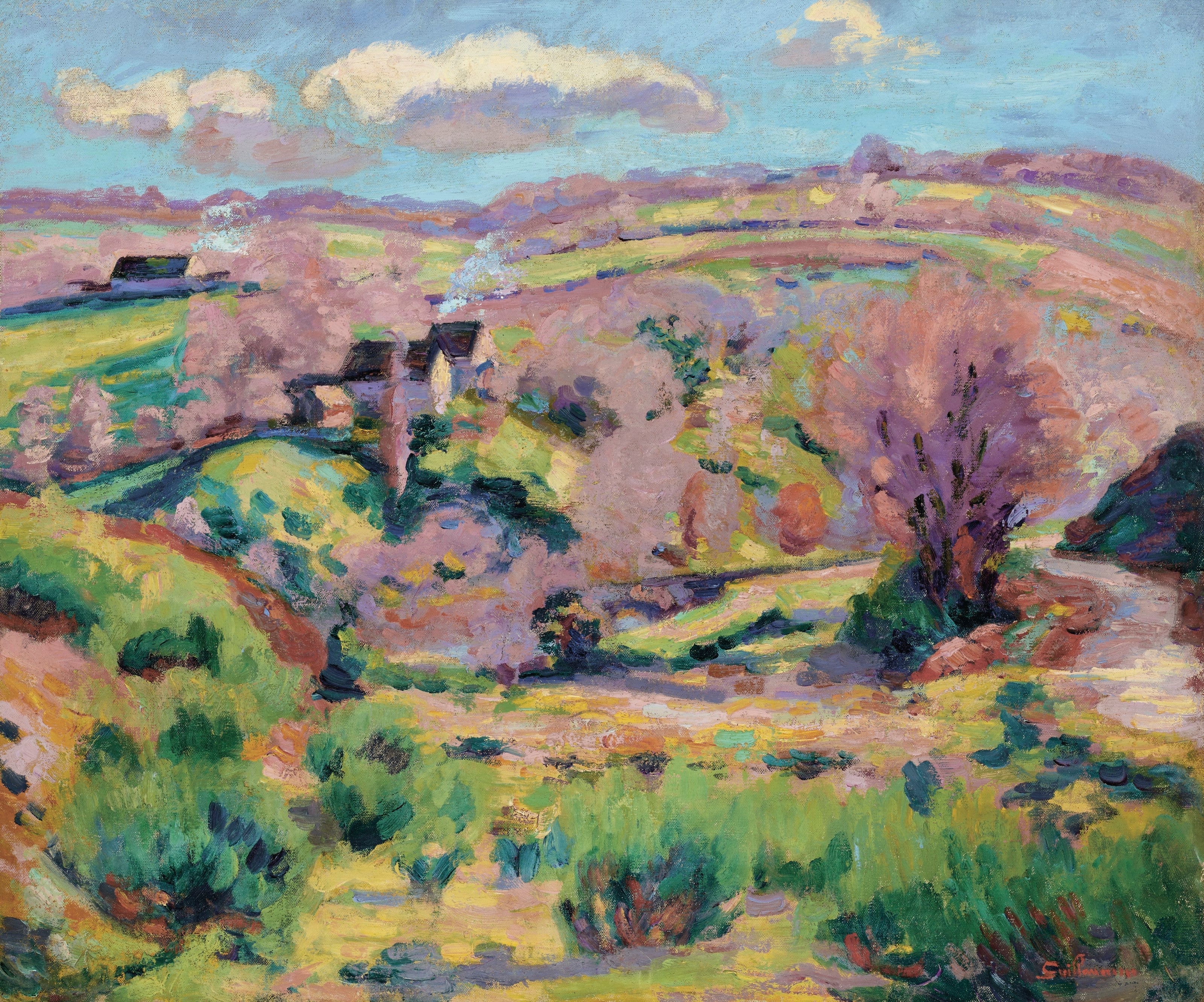 Paysage de la Creuse au printemps - Armand Guillaumin - Alpha Reproduction