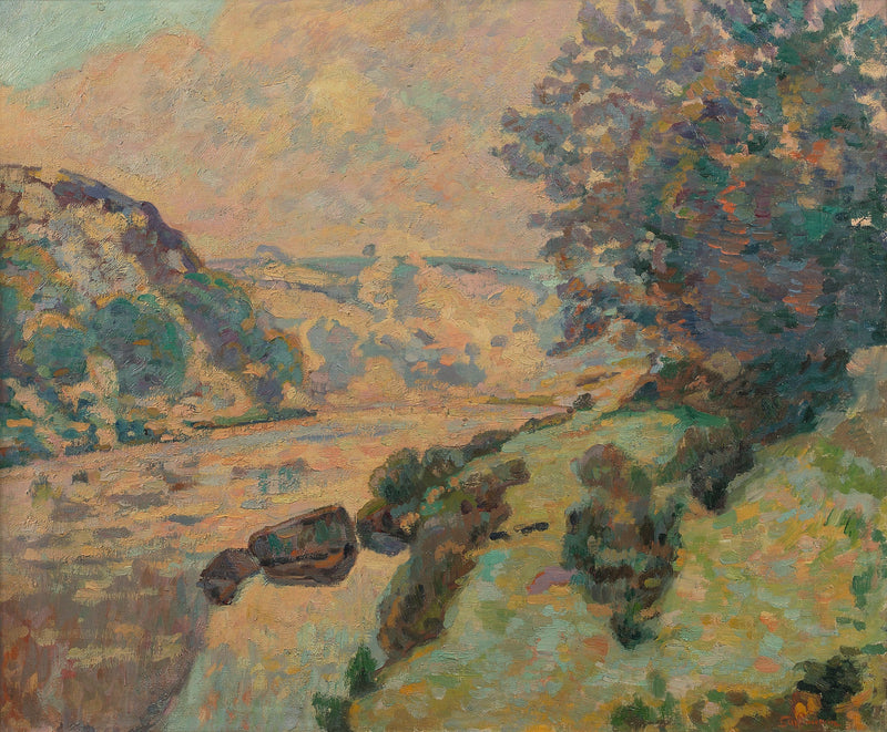 Landscape of La Creuse: fog near Crozant - Armand Guillaumin