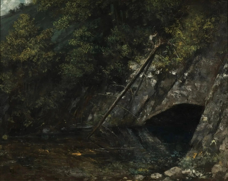 Landscape of La Source Bleue - Gustave Courbet