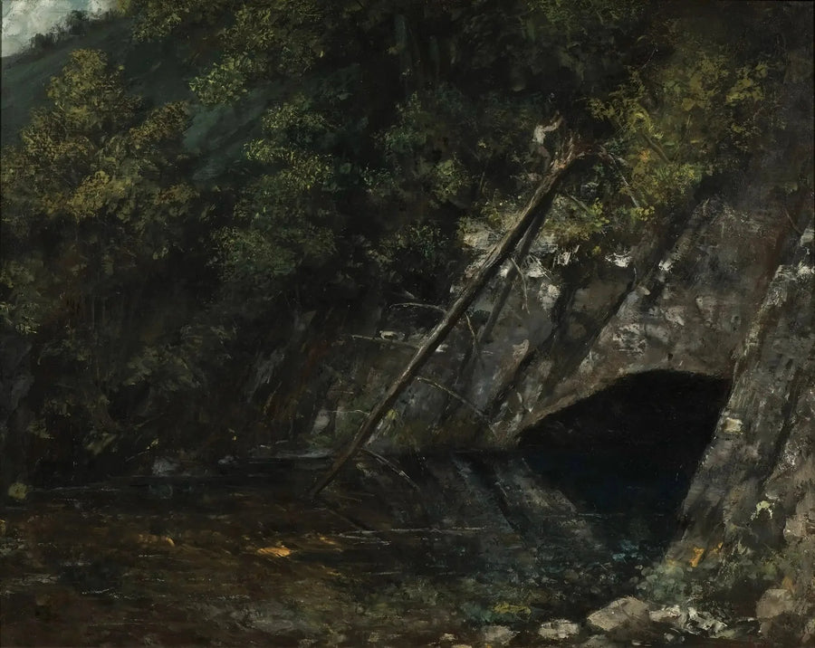 Landscape of La Source Bleue - Gustave Courbet