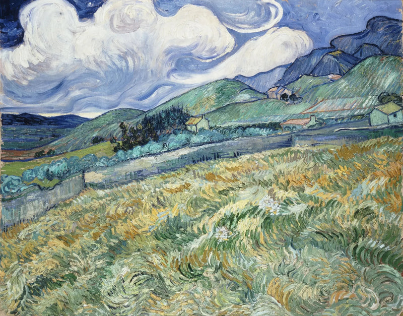Mountain Landscape Behind Saint-Paul Hospital - Vincent van Gogh